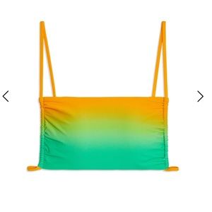 NWT WeWoreWhat Green Leigh Gradient Bikini stop S